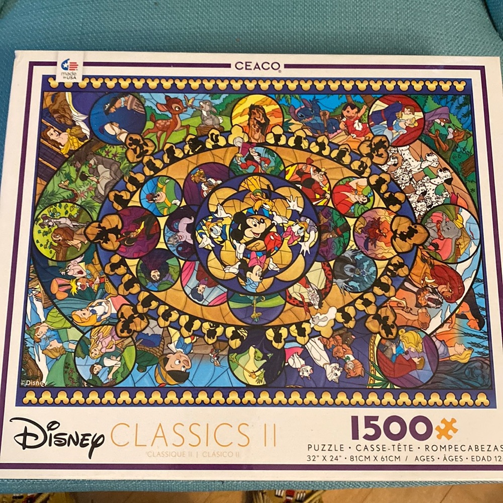 Disney. Brand new 1500 piece puzzle. With all the Disney characters.